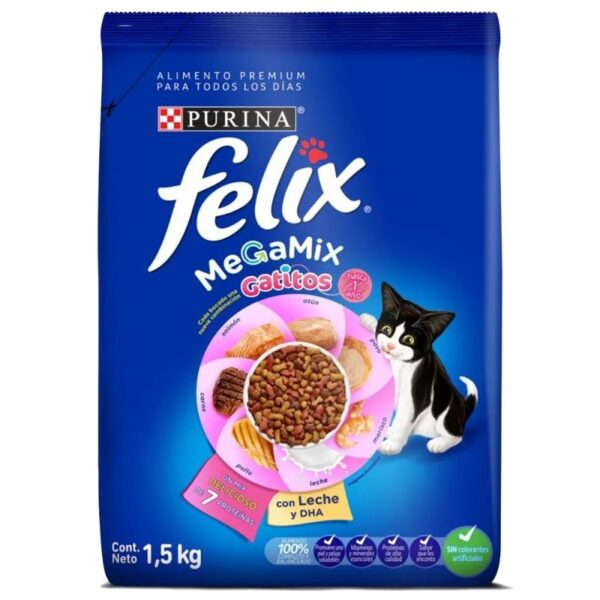 Comida para gatitos Felix Megamix x1.5kg