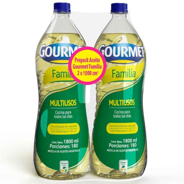 Aceite Gourmet Familia Multiusos x2 Und x1800ml