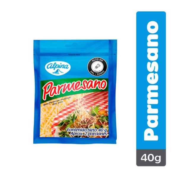 Queso parmesano Alpina bolsa x40g