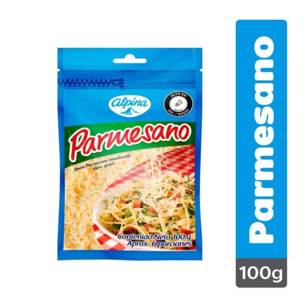 Queso parmesano Alpina bolsa x100g