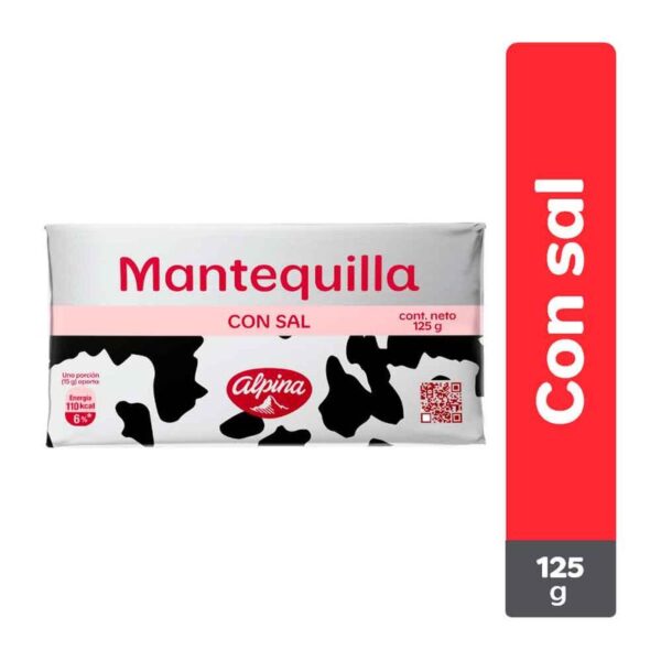 Mantequilla Alpina con sal x125g