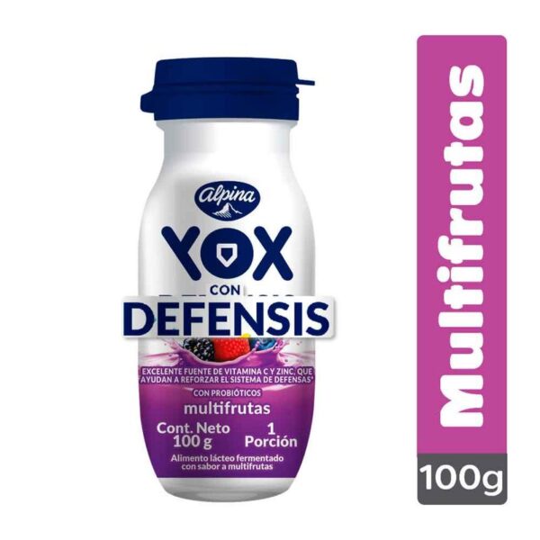 Alimento lácteo Yox Defensis multifrutas x100g