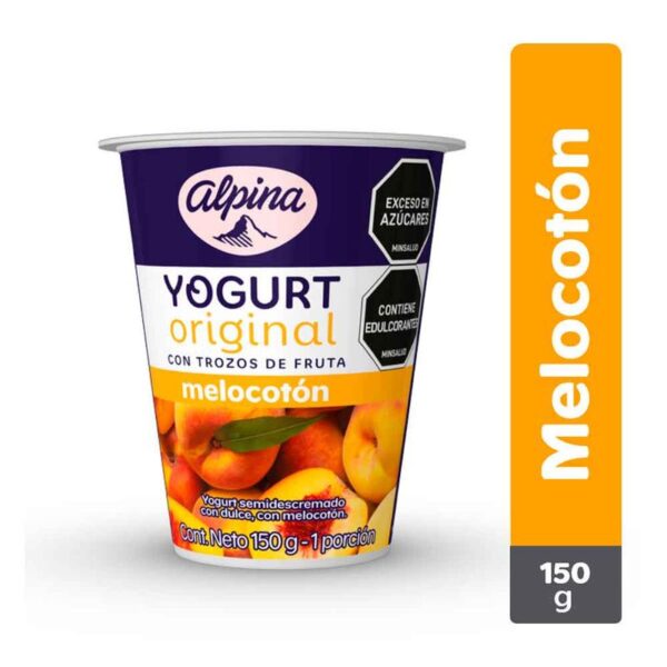 Yogurt Alpina melocotón x150g