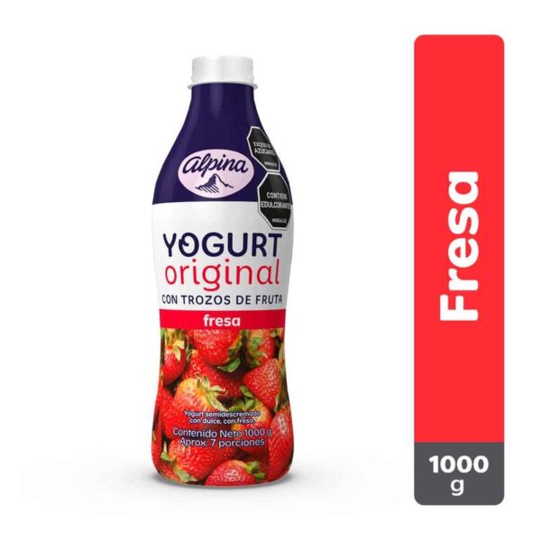 Yogurt Alpina fresa x1000ml