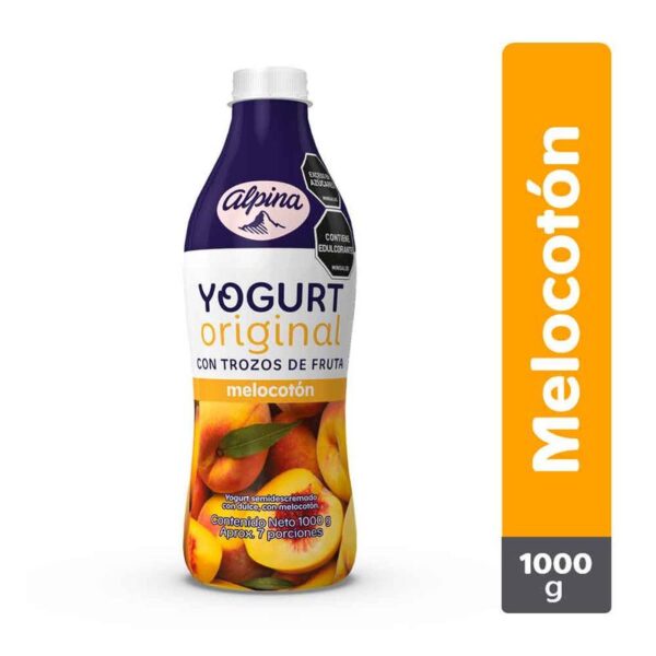 Yogurt Alpina melocotón x1000ml