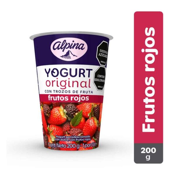 Yogurt Alpina frutos rojos x200g