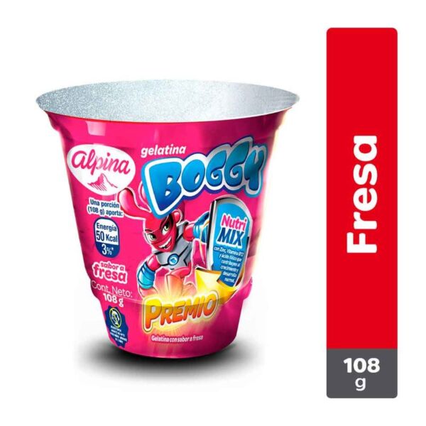 Gelatina Boggy Premio fresa x108g