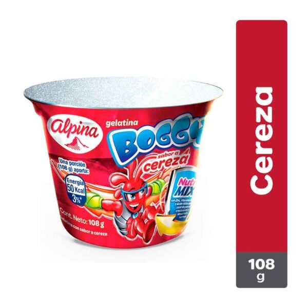 Gelatina Boggy cereza x108g