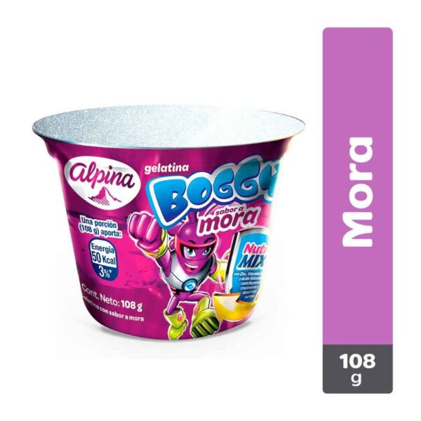 Gelatina Boggy mora x108g