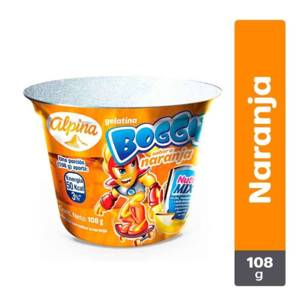 Gelatina Boggy naranja x108g