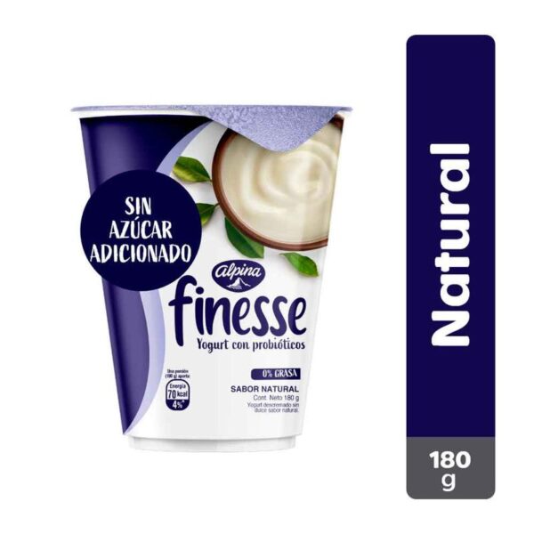 Yogurt Finesse 0% grasa natural x180g