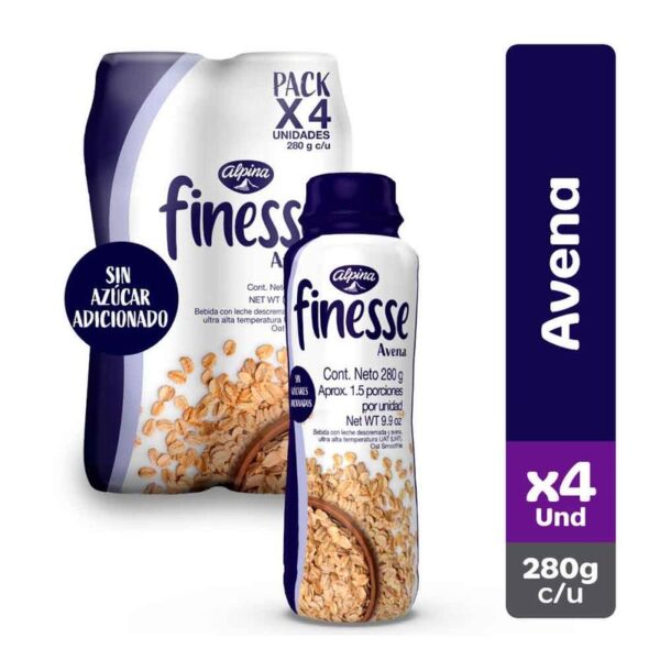 Avena Finesse botella x4und x280g c-u