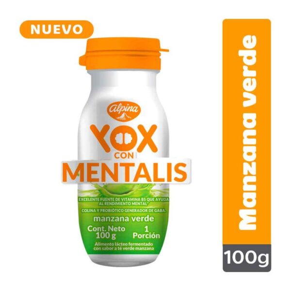 Alimento lácteo Yox Mentalis manzana verde x100g