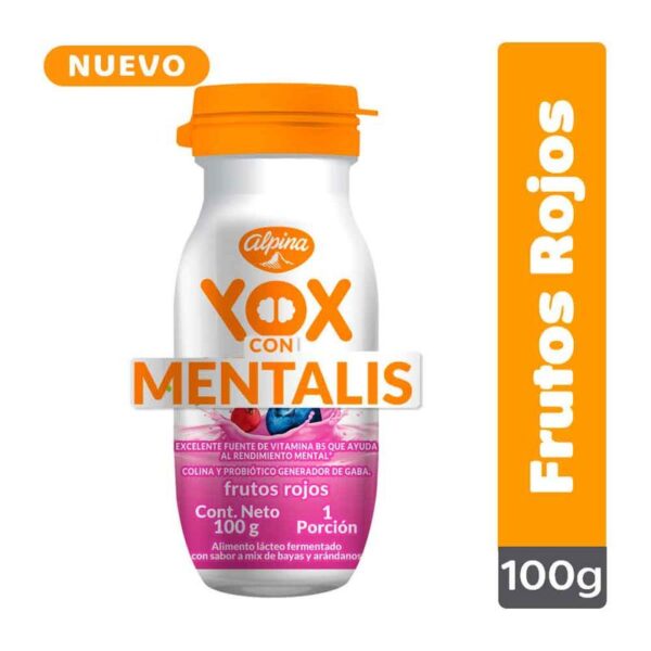 Alimento lácteo Yox Mentalis frutos rojos x100g