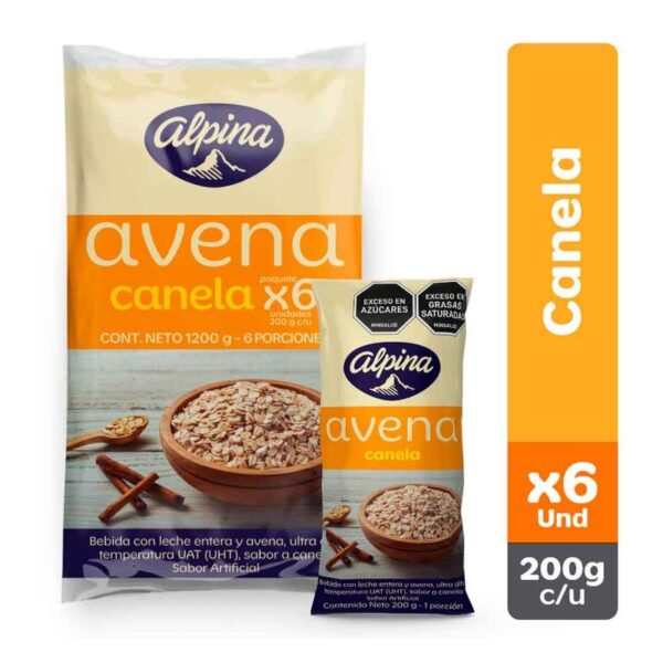 Avena Alpina canela bolsa x6und x200g c-u