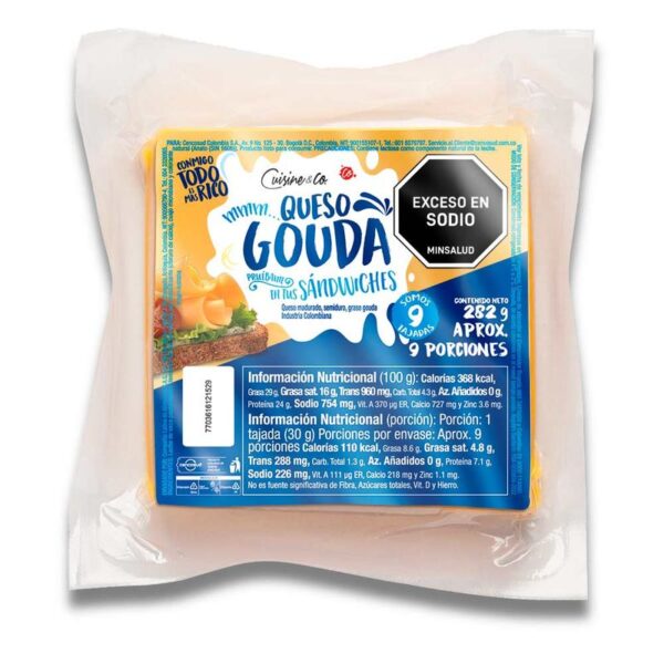 Queso Cuisine & Co gouda tajado x9und x282g