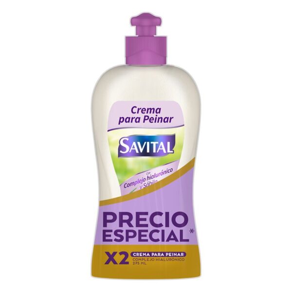 Crema peinar Savital hialurónico x2und x275ml c/u