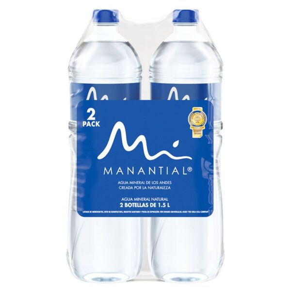 Agua Manantial sin gas x2und x1.5L c/u