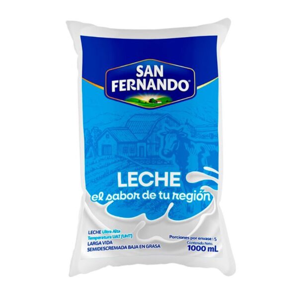 Leche San Fernando semidescremada x1000ml