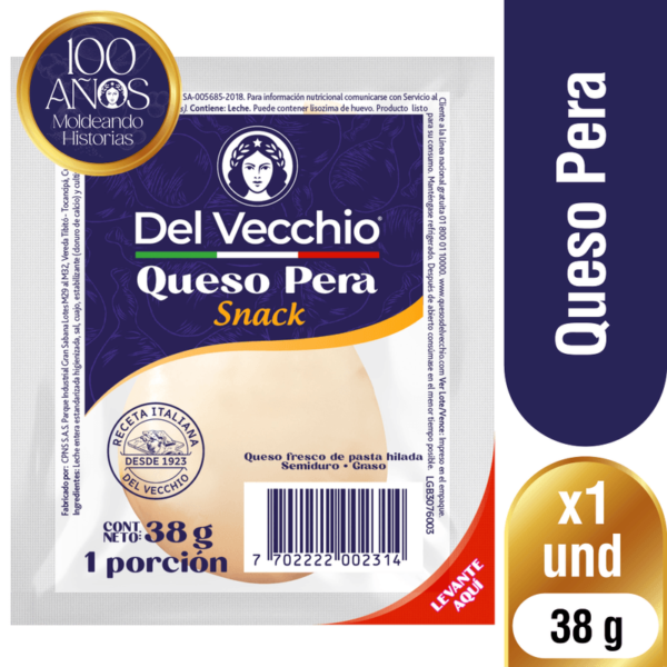 Queso pera Del Vecchio x38g