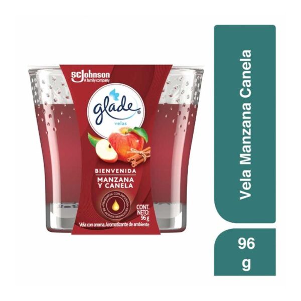 Vela Glade aromatizada manzana y canela x96g