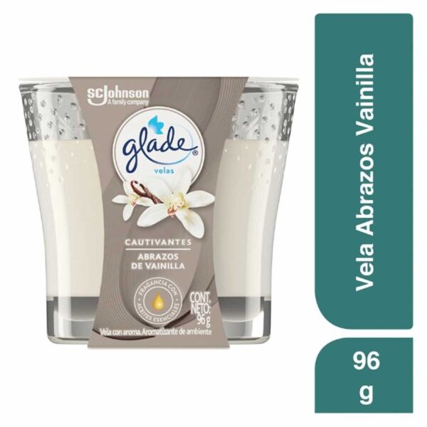 Vela Glade aromatizante abrazos de vainilla x96g