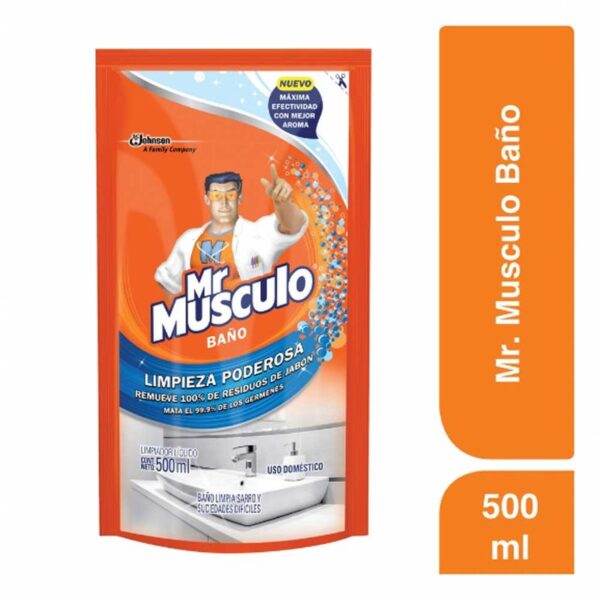 Repuesto Limpiador líquido 5 En 1 Total Baño Mr Musculo x 500ml