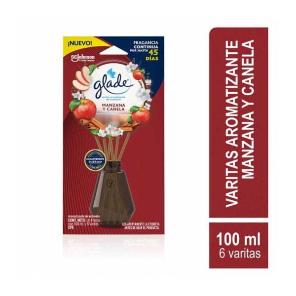 Aromatizante Glade Varitas Manzana Canela x100mL