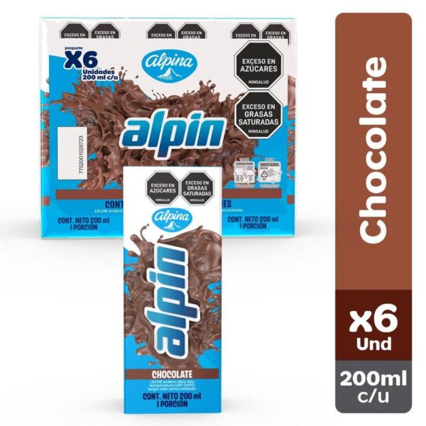 Leche Alpin chocolate x6und x200ml