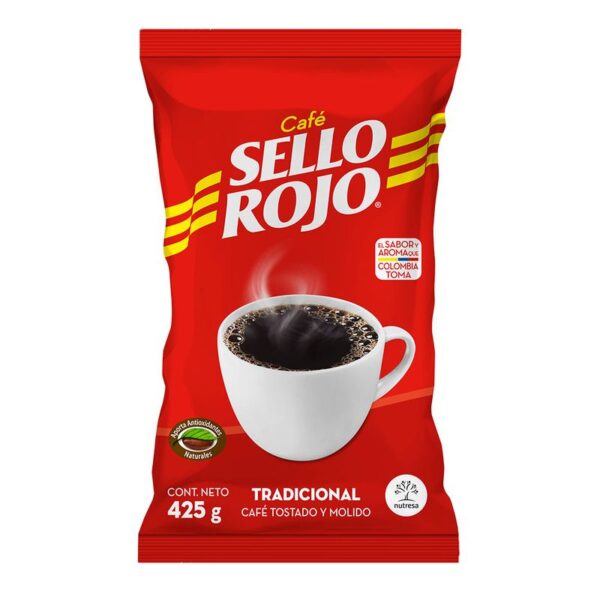 Café sello rojo tradicional molido x425g