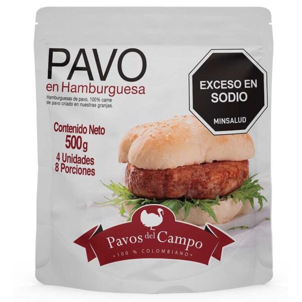 Hamburguesa De Pavo x500g