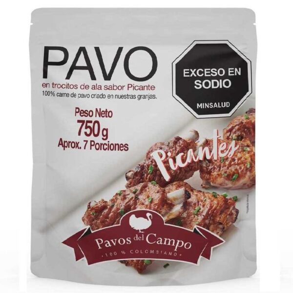 Trozos de ala picante congelado Pavos del Campo x 750gr