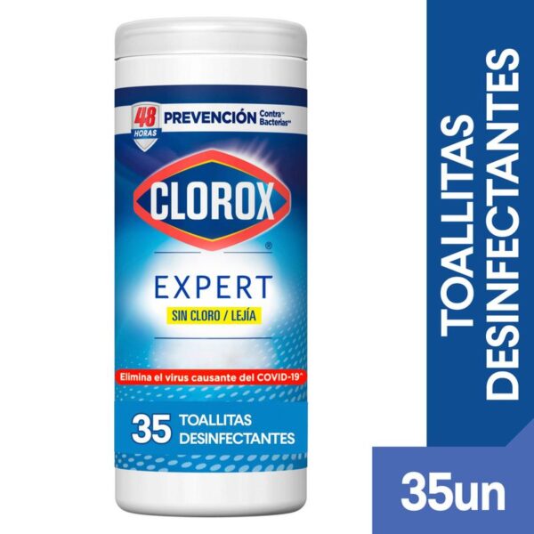 Toallitas desinfectantes Clorox expert canister x35und