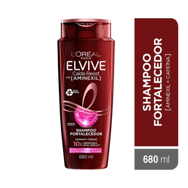 Shampoo Elvive Caída Resist Fortalecedor con Aminexil x680ml