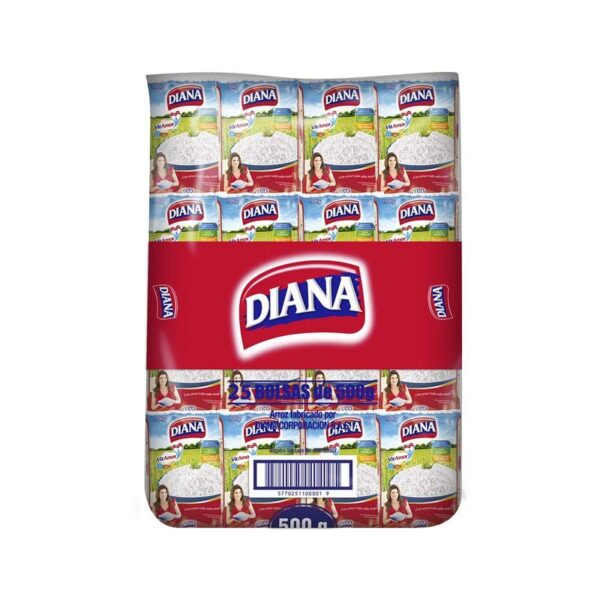 Arroz Diana blanco x25und x500g c-u