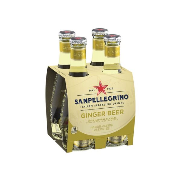 Bebida San Pellegrino Ginger Beer botella x4und x200ml c-u