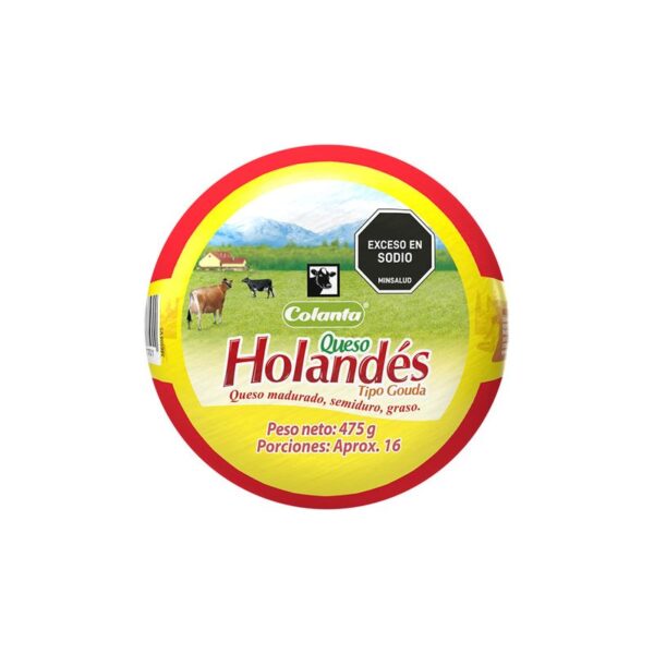 Queso holandés Colanta bola x475g