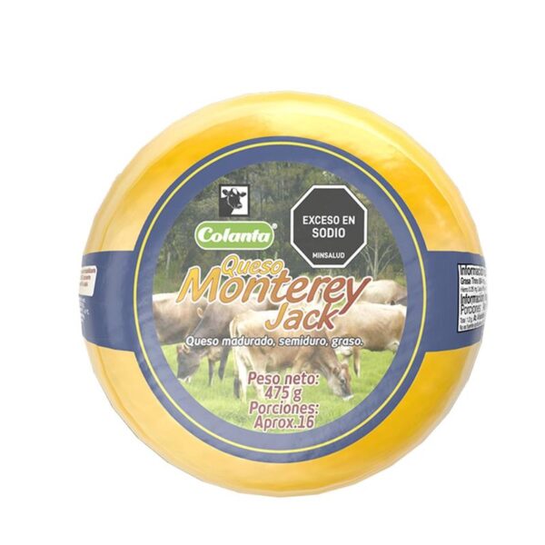 Queso monterrey jack Colanta x475g