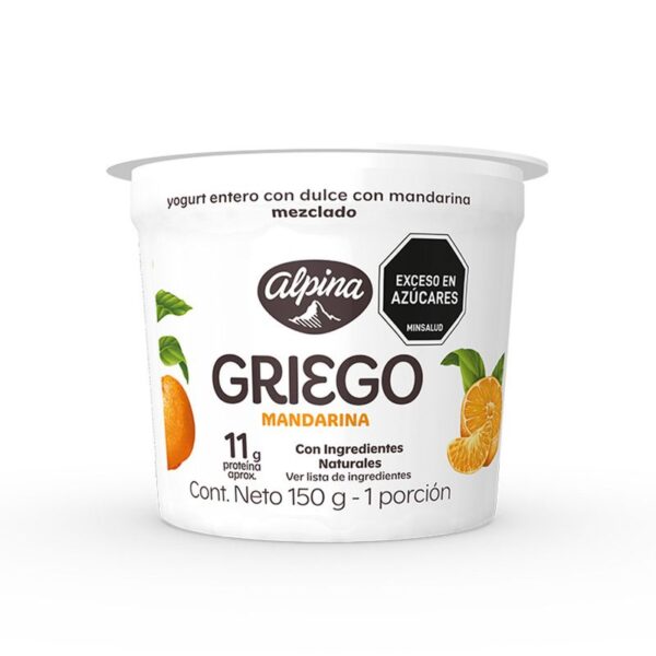 Yogurt Alpina griego mandarina x150g