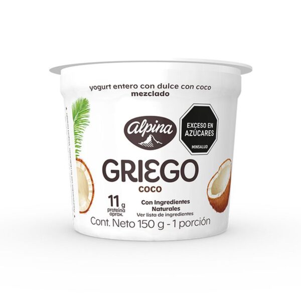 Yogurt Alpina griego coco x150g