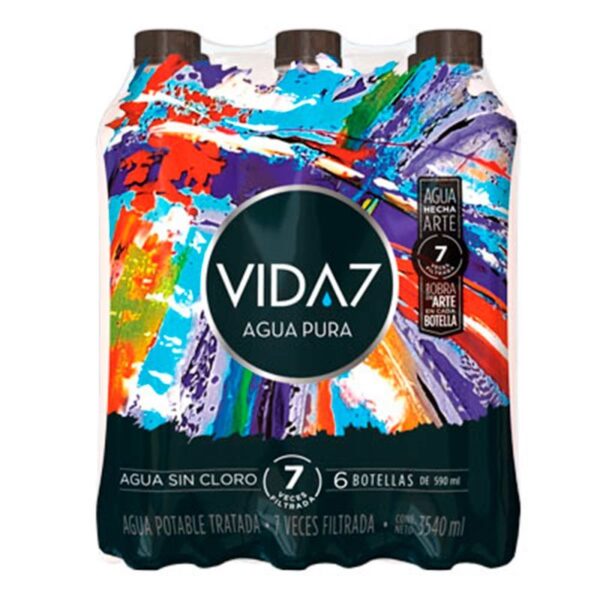 Agua Vida7 sin gas x6und x590ml c-u