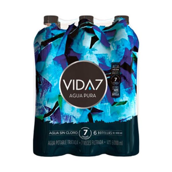 Agua Vida7 sin gas x6und x1000ml c-u