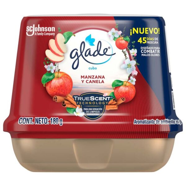 Aromatizante Glade cubo manzana canela x180g