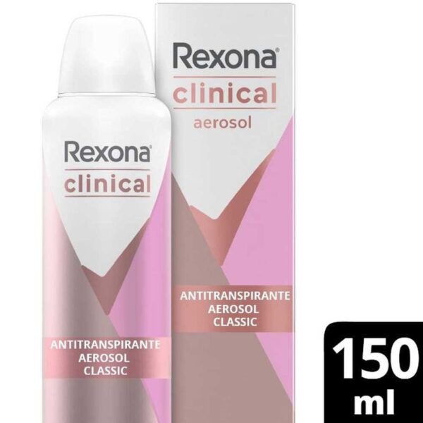 Desodorante Rexona Aerosol Mujer Clinical Classic Expert x91g