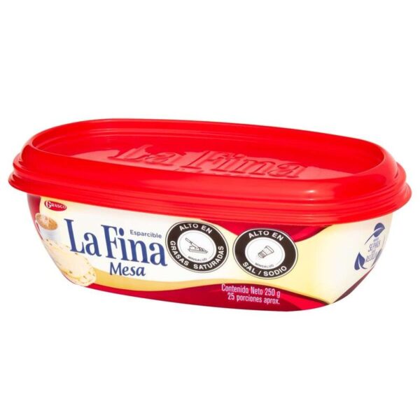 Margarina La Fina Mesa con sal esparcible x250g