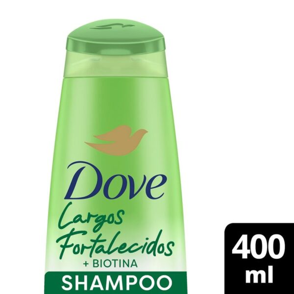 Shampoo Dove Largos Fortalecidos con Biotina x400ml