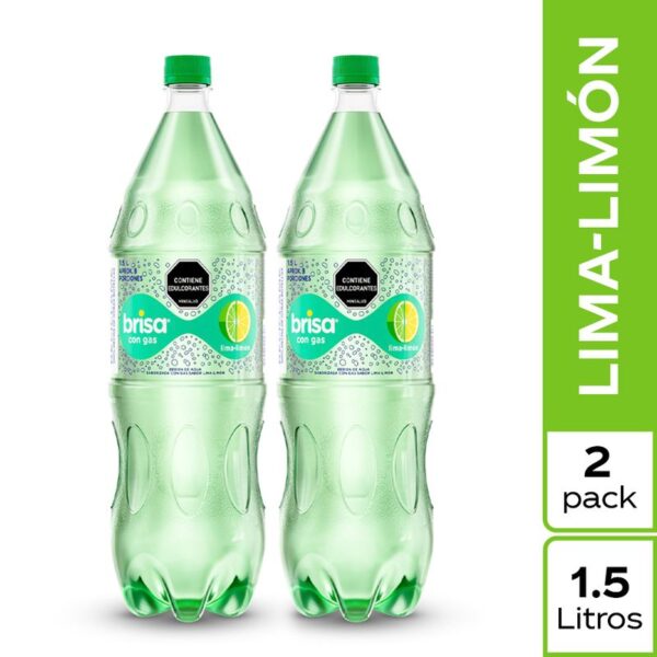 Agua brisa lima limon x2und x1.5l c/u