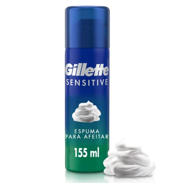 Espuma de Afeitar Gillette Sensitive Piel Sensible x155ml