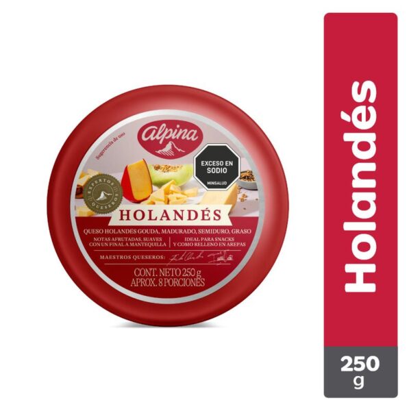 Queso holandés Alpina bola x250g