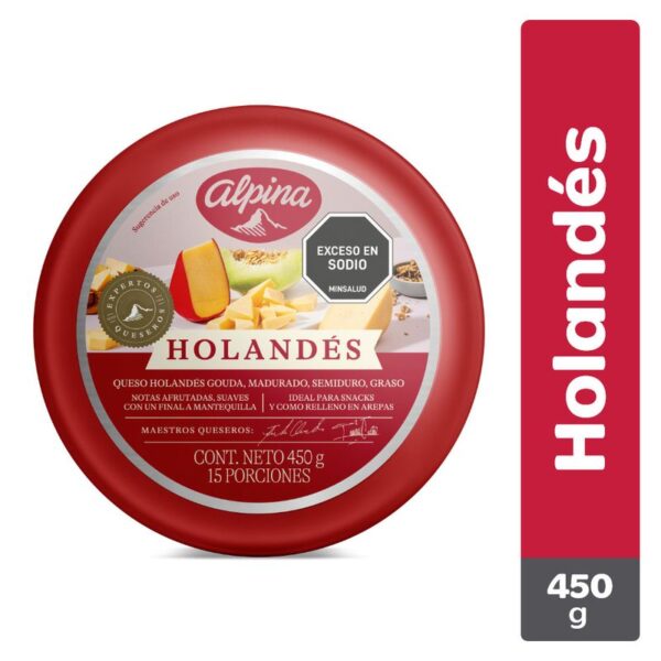 Queso holandés Alpina bola x450g